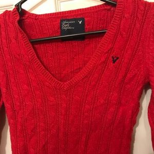Red American Eagle Sweater
